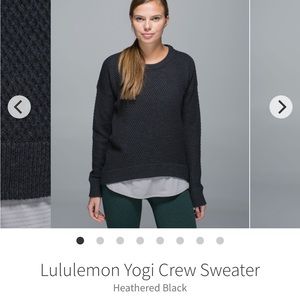 Lululemon Yogi Crew Sweater Size 6 Grey